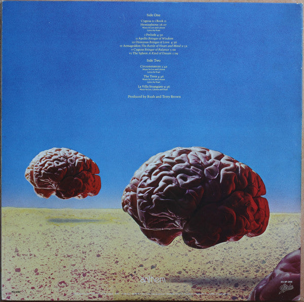 Rush - Hemispheres (LP, Album, RE, Gat)