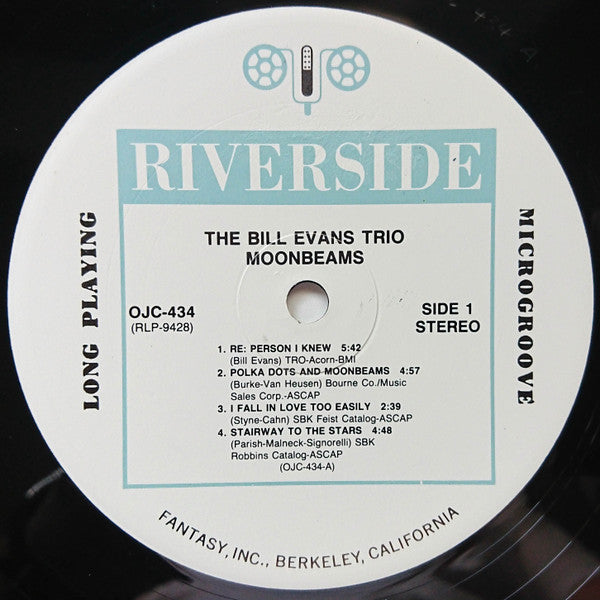 The Bill Evans Trio - Moon Beams (LP, Album, RE, RM)