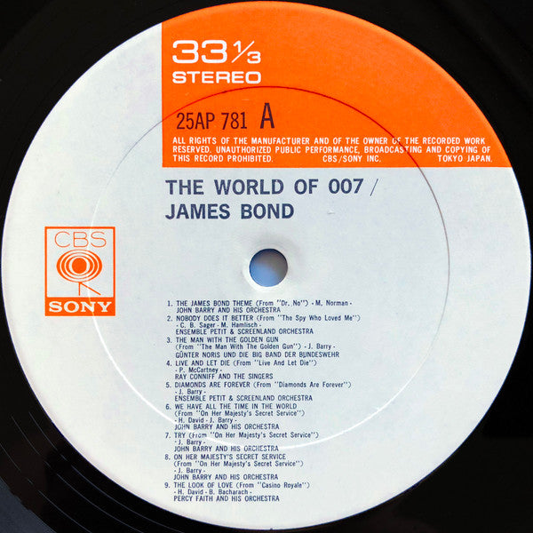Various - The World of 007/James Bond (LP, Album)