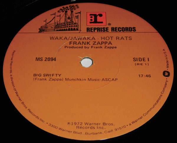 Frank Zappa - Waka / Jawaka - Hot Rats (LP, Album, RE)