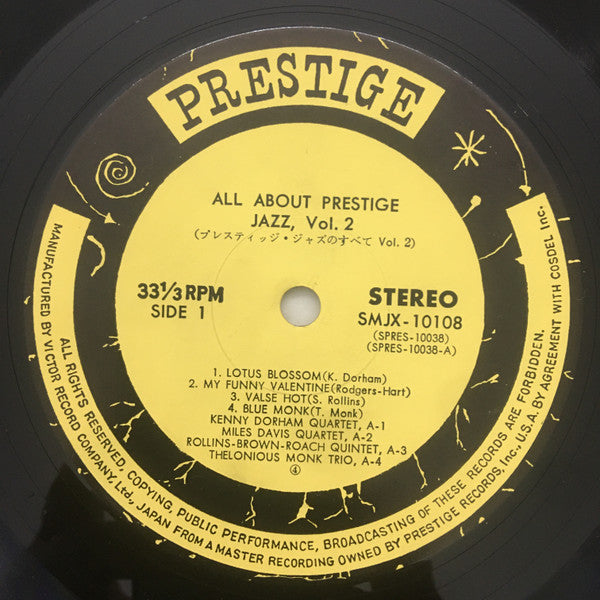 Various - All About Prestige Jazz, Vol. 2 (LP, Comp, Ltd)