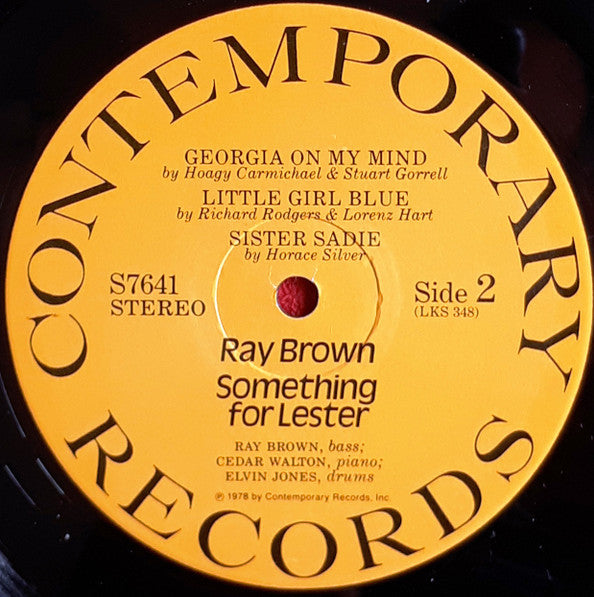 Ray Brown - Something For Lester (LP, Album)