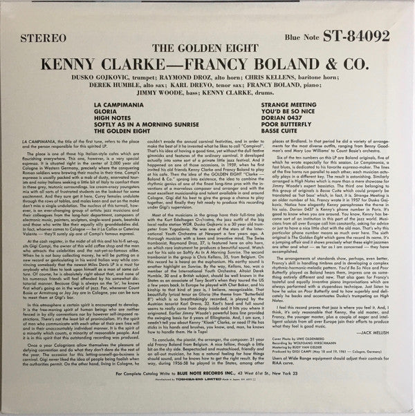 Kenny Clarke - The Golden Eight(LP, Album, Ltd, RE)