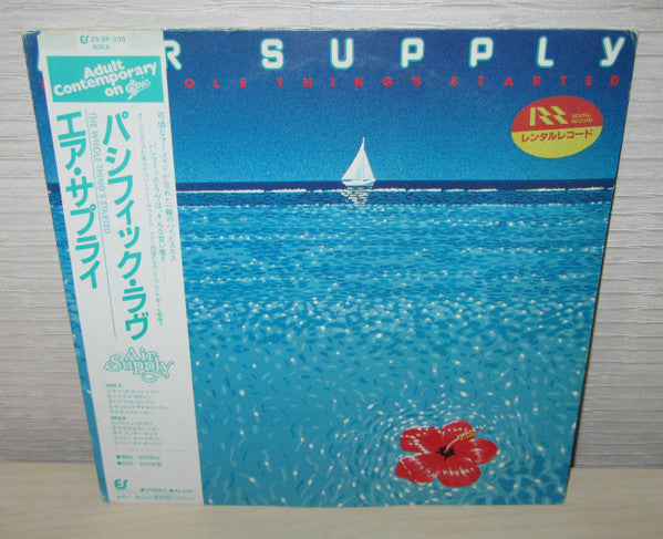 Air Supply - The Whole Thing's Started (LP, Album, RE)