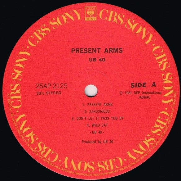 UB40 - Present Arms (LP, Album)