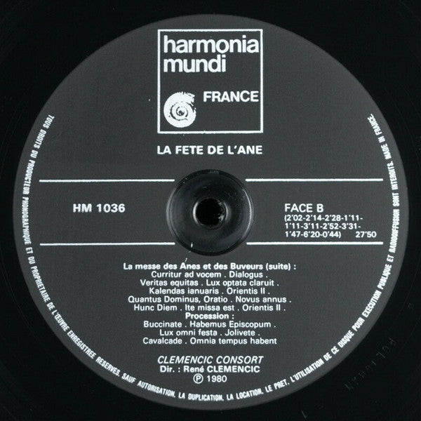 René Clemencic, Clemencic Consort - La Fête De L'âne (LP, Album)