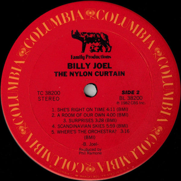 Billy Joel - The Nylon Curtain (LP, Album, Ter)