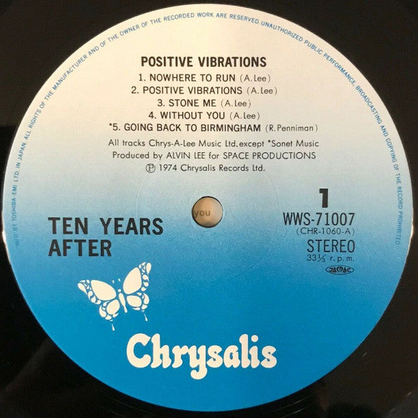 Ten Years After - Positive Vibrations (LP, Album, RE)