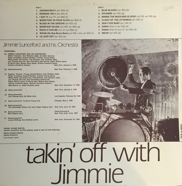 Jimmie Lunceford And His Orchestra - Takin' Off With Jimmie (LP, Comp)