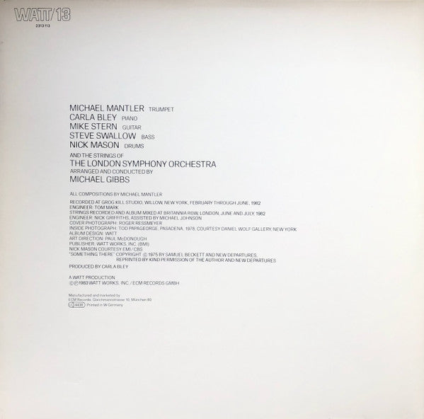 Michael Mantler - Something There (LP, Album)