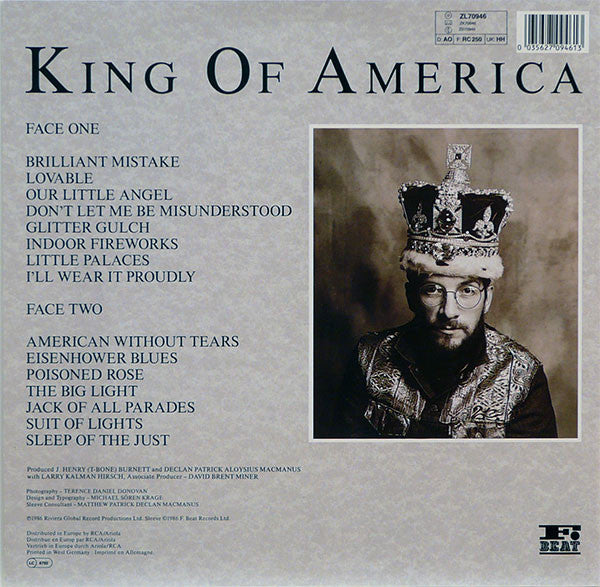 The Costello Show - King Of America(LP, Album)