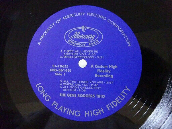 Gene Rodgers Trio - Jazz Comes To The Astor (LP, Album, RE, OBI)