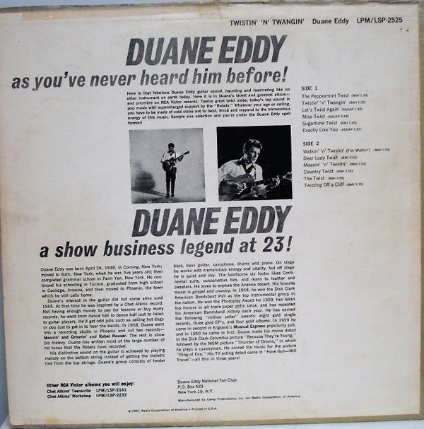 Duane Eddy - Twistin' 'N' Twangin' (LP, Album)
