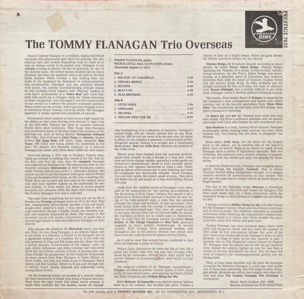 The Tommy Flanagan Trio* - Overseas (LP, Album, RE)