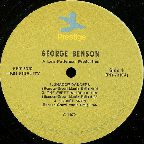 George Benson - The New Boss Guitar Of George Benson (LP, Album, RE)