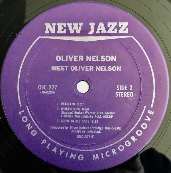 Oliver Nelson - Meet Oliver Nelson (LP, Album, RE)
