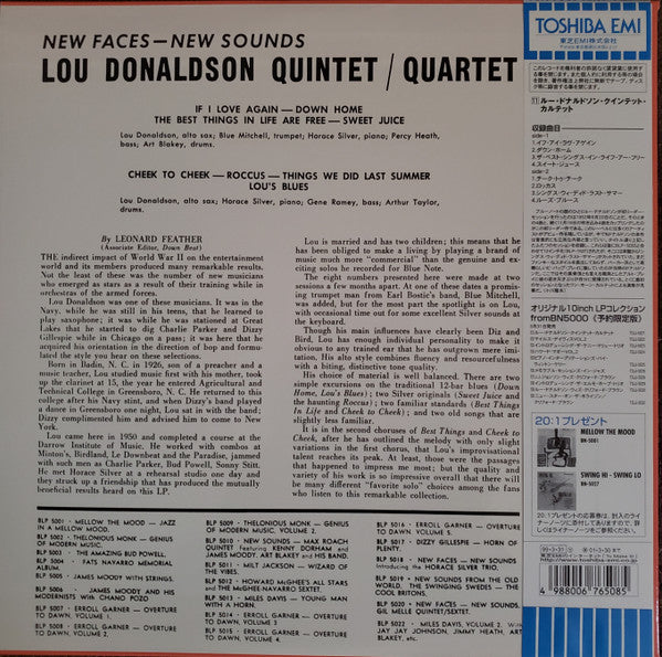 Lou Donaldson - New Faces – New Sounds (10"", Album, Mono, Ltd, RE)