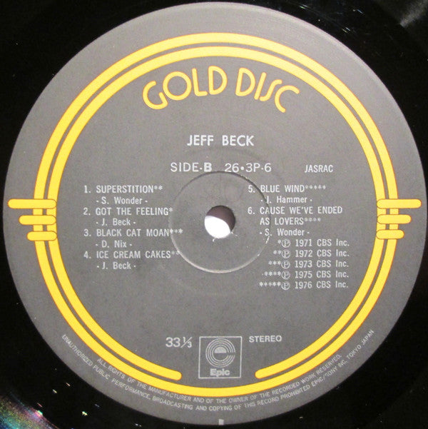 Jeff Beck - Gold Disc (LP, Comp)