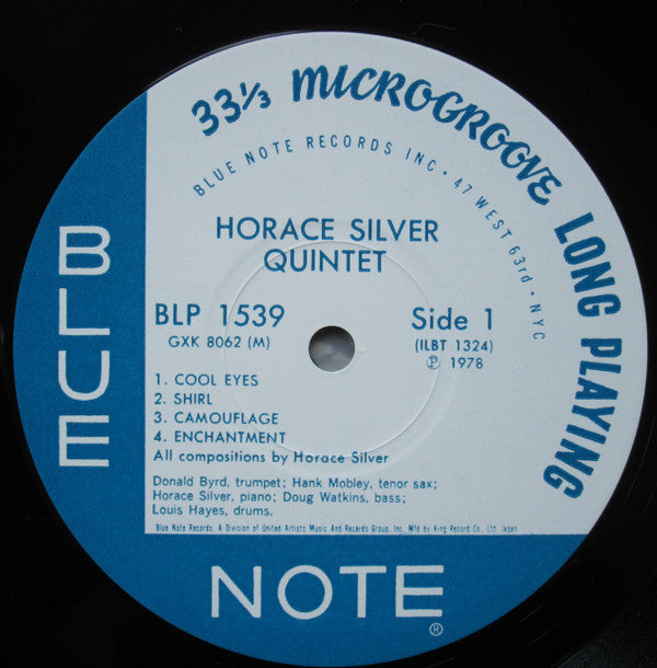 Horace Silver Quintet* - 6 Pieces Of Silver (LP, Album, Mono, RE)
