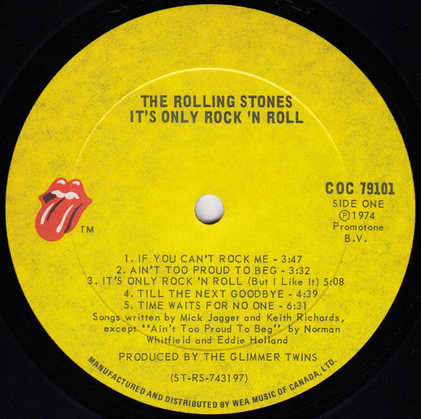 The Rolling Stones - It's Only Rock 'N Roll (LP, Album)
