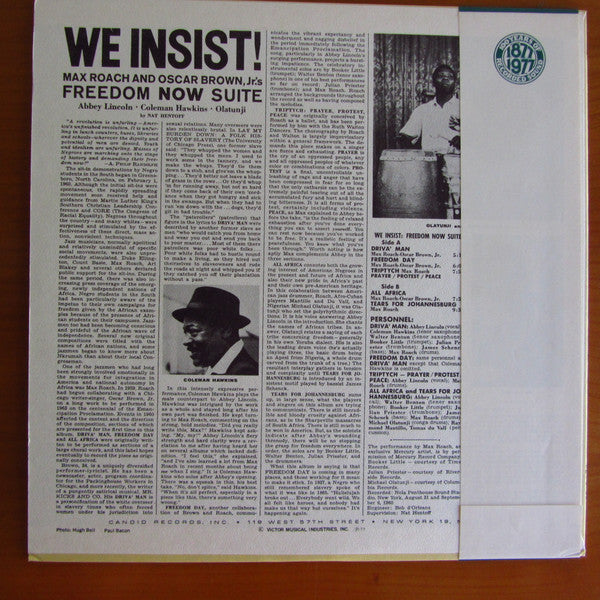 Max Roach - We Insist! Max Roach's Freedom Now Suite (LP, Album, RE)