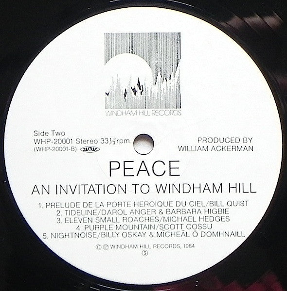 Various - Peace - An Invitation To Windham Hill, vol. 1 (LP, Comp)