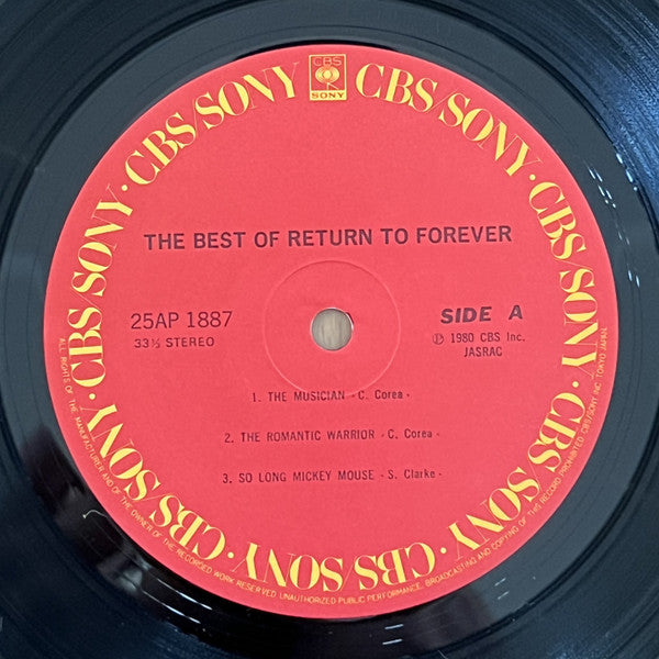 Return To Forever - The Best Of Return To Forever (LP, Comp)