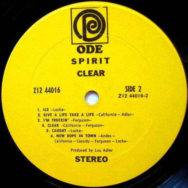 Spirit (8) - Clear (LP, Album, San)