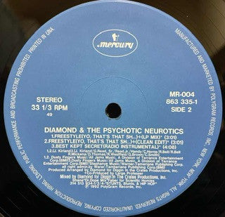 Diamond* And The Psychotic Neurotics - Best Kept Secret (12"", RE)
