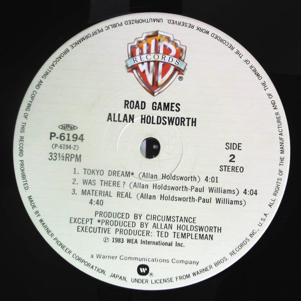 Allan Holdsworth - Road Games (12"", MiniAlbum)