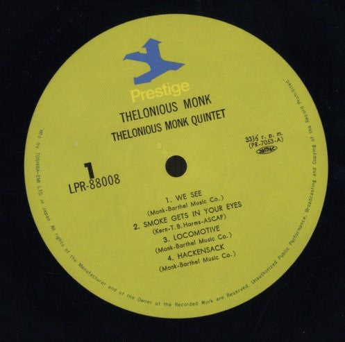 Thelonious Monk - Thelonious Monk (LP, Comp, Mono, RE)