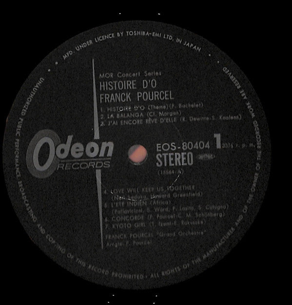 Franck Pourcel - Histoire D'O (LP, Album)