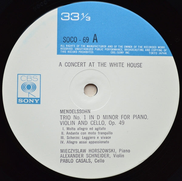 Pablo Casals - Casals: White House Concert/ A Living Portrait In Hi...