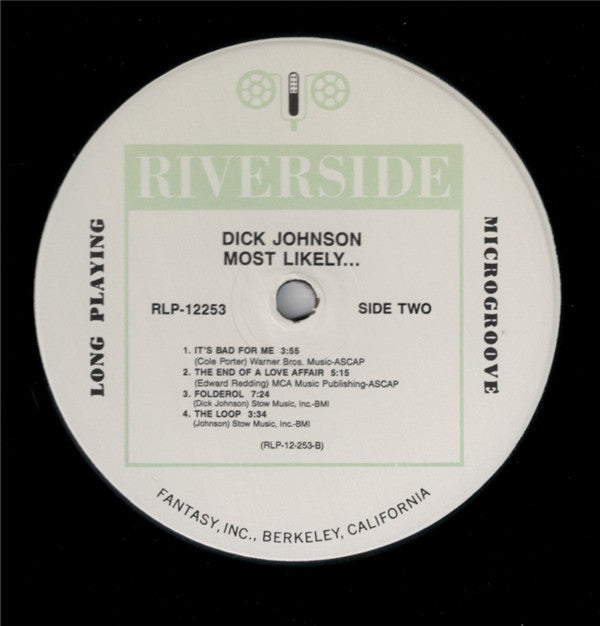 Dick Johnson (3) - Most Likely... (LP, Album, RE)