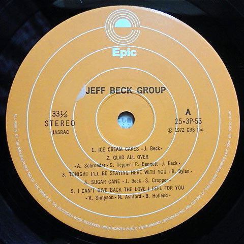 Jeff Beck Group - Jeff Beck Group (LP, Album, RE)