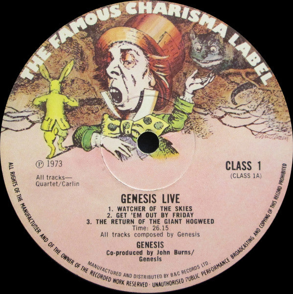 Genesis - Live (LP, Album, 2nd)