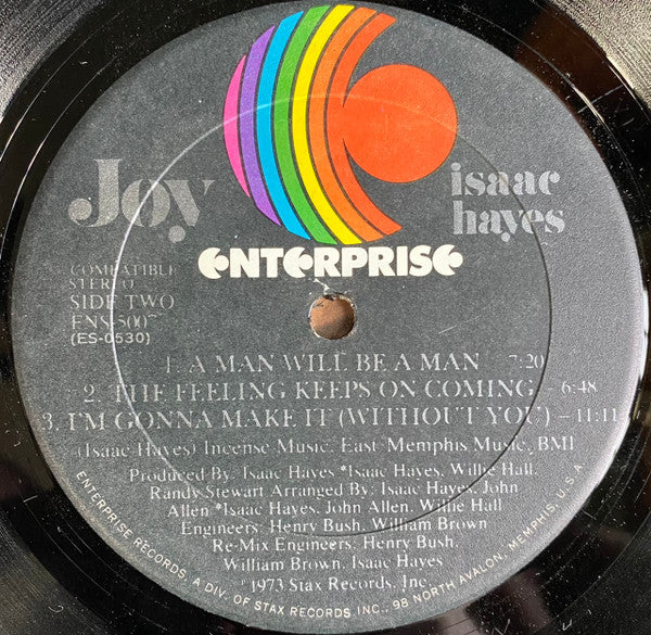 Isaac Hayes - Joy (LP, Album, Emb)