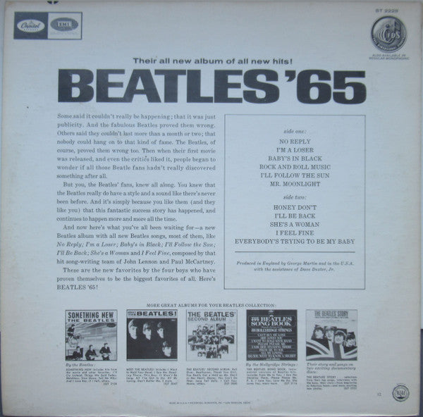 The Beatles - Beatles '65 (LP, Album, RP, Win)