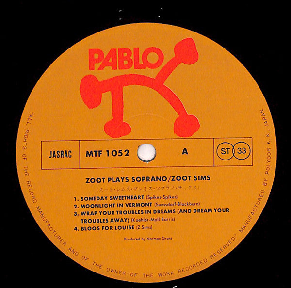 Zoot Sims - Soprano Sax (LP, Album)