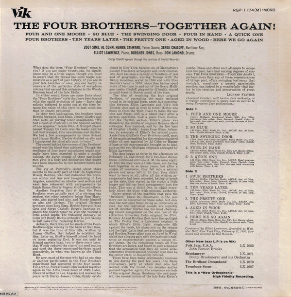 Herb Steward - The Four Brothers .... Together Again !(LP, Mono, RE)