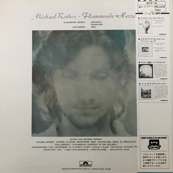 Michael Rother - Flammende Herzen  (LP, Album, RE)