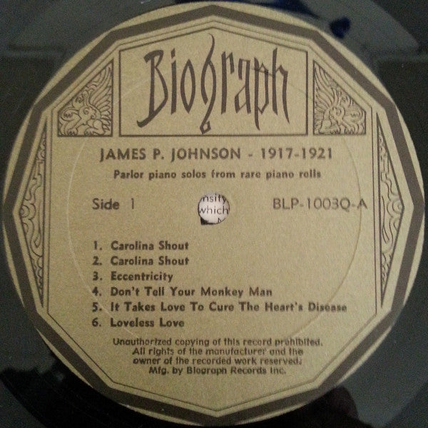 James P. Johnson* - 1917-21 (LP, Comp)