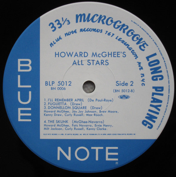 Howard McGhee All Stars - Howard McGhee All Stars(LP, Album, Comp, ...