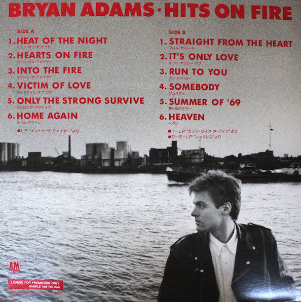 Bryan Adams - Hits On Fire (LP, Comp, Promo, Smplr)