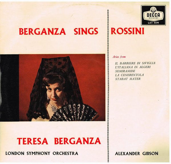Gioacchino Rossini - Berganza Sings Rossini(LP, Mono)