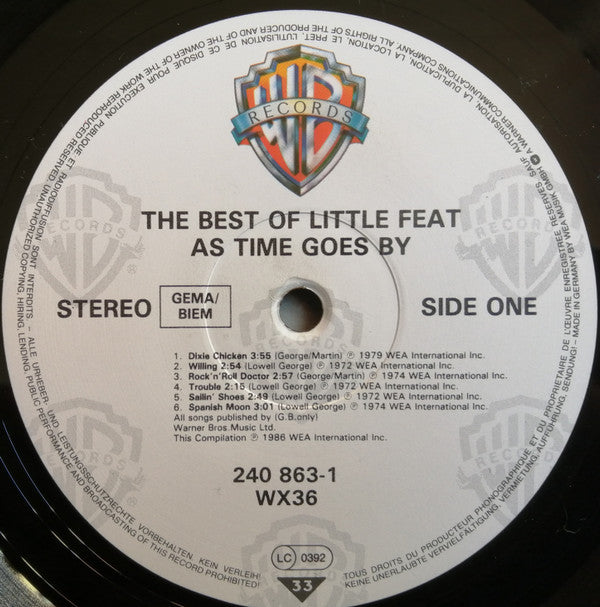Little Feat - As Time Goes By: The Best Of Little Feat (LP, Comp)