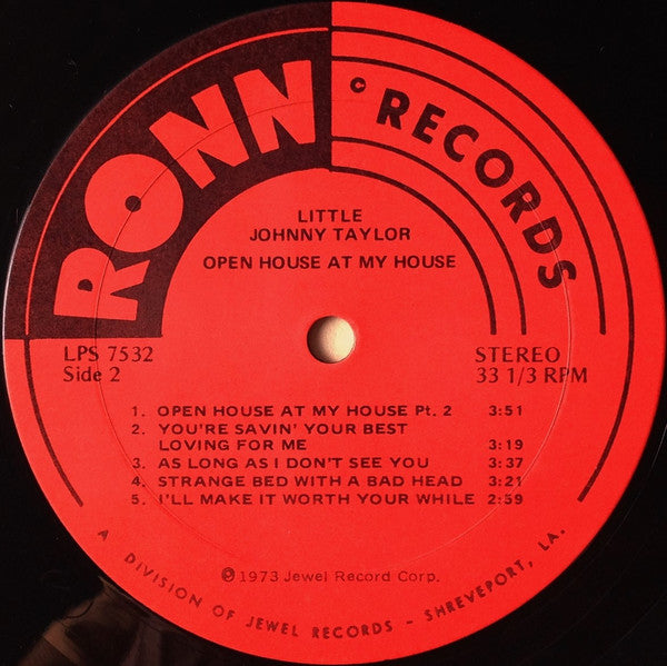 Little Johnny Taylor - Open House At My House (LP, Album)