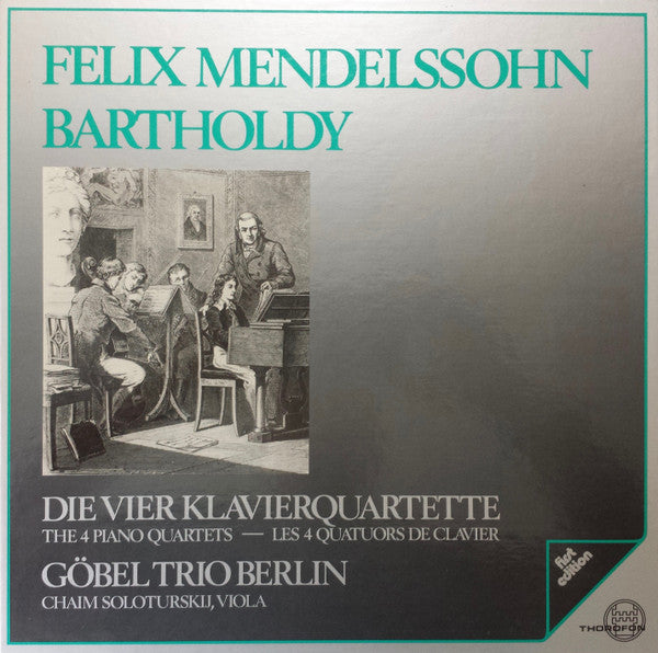 Felix Mendelssohn-Bartholdy - Die Vier Klavierquartette(2xLP + Box)