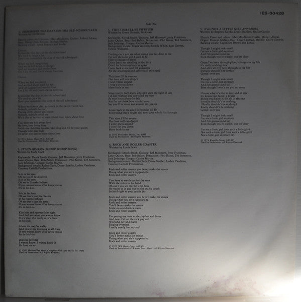 Linda Lewis - Not A Little Girl Anymore (LP, Album, Promo)