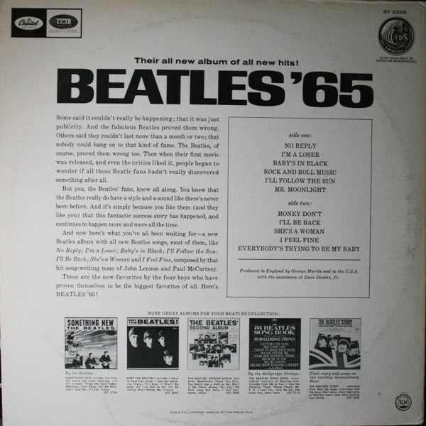 The Beatles - Beatles '65 (LP, Album, RE, Los)